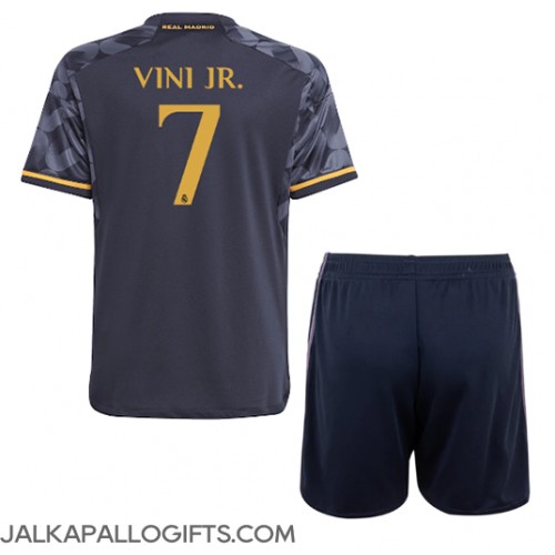 Real Madrid Vinicius Junior #7 Vieras Peliasu Lasten 2023-24 Lyhythihainen (+ Lyhyet housut)
